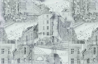 Обои Tapet Cafe в шоу-руме Andrew Martin